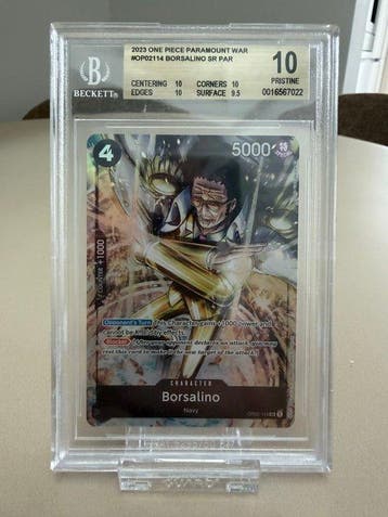 Bandai - 1 Graded card - One Piece - Borsalino OP02-114