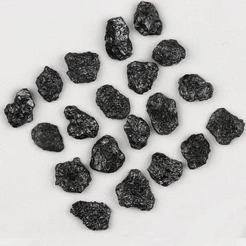 Diamant 47 ct zwarte ongeslepen natuurlijke rauwe