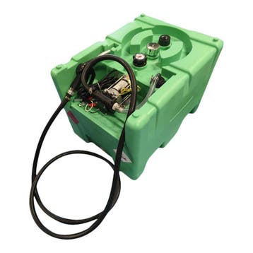 210 liter mobiele benzinetank met 12 volt pomp en aftapplug