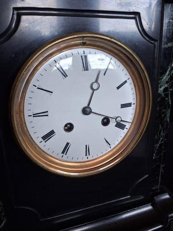 Pendule de cheminée - Horloge de cheminée ancienne Napoléon