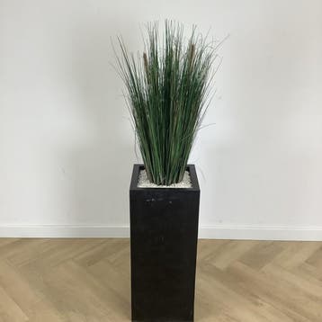 Plantenbak met kunstplant,  hoogte 75 cm