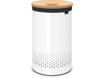 Brabantia Wasmand - 60 l - Quick-Drop opening - White /, Verzenden