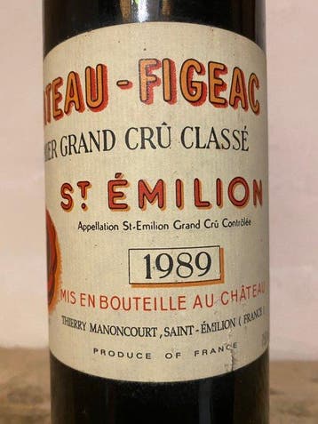 1989 Château Figeac - Saint-Émilion 1er Grand Cru Classé - 1, Verzamelen, Wijnen, Nieuw