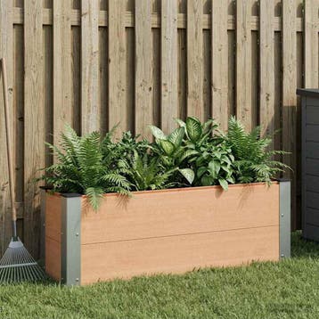 vidaXL Verhoogde plantenbak Bruin 100 x 30 x 36 cm WPC en, Verzenden