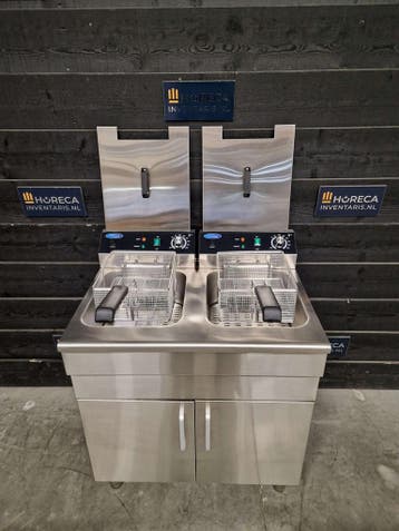 Friteuse | Maxima | met tapkraan | 2x16 L | 400V | horeca