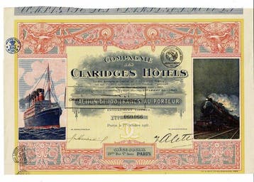 Certificaat - 1916 - 1959 - 10 x Aandelen - Obligaties