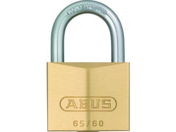 Veiling - ABUS Hangslot - 60mm - messing/beugel gehard staal, Nieuw