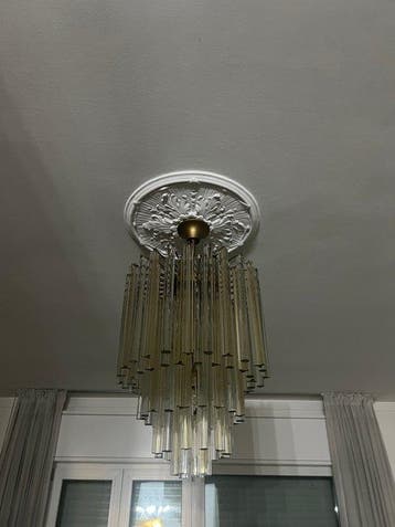 Lustre - Verre, Métal, Laiton