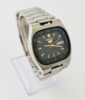 Seiko - Seiko 5 TV Case Railway Dial Automatic Watch