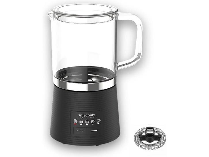 Safecourt Kitchen Glazen Melkopschuimer - Elektrische, Elektronische apparatuur, Melkopschuimers, Nieuw, Verzenden