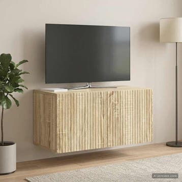 vidaXL Wandmontage TV-kast Sonoma Eiken 59,5 x 31 x 30 cm, Verzenden, Nieuw