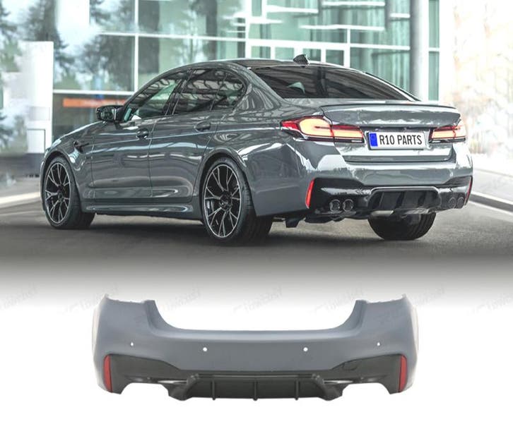 PARE-CHOCS ARRIÈRE BMW G30 LCI 21-23 LOOK M5 PDC DOUBLE SORT, Auto-onderdelen, Carrosserie, Verzenden