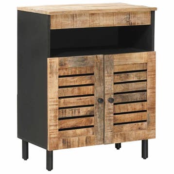 vidaXL Opbergkasten Naturel 60 x 33 x 75 cm Massief Mango, Huis en Inrichting, Verzenden, Nieuw