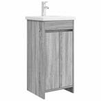 vidaXL Badkamer Vanity met Wastafel Grijs Sonoma 42 x 40 x, Maison & Meubles, Tables | Coiffeuses, Verzenden