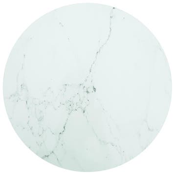 vidaXL Tafelblad Ø70x0,8 cm gehard glas met marmeren design, Verzenden