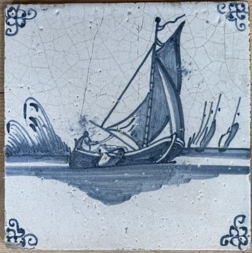 Tegel (2) - 1750-1800 - Oud Hollansche tegels