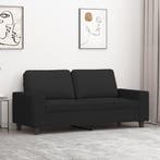 vidaXL Tweezitsbank / zetel 140 cm stof zwart, Verzenden, Nieuw