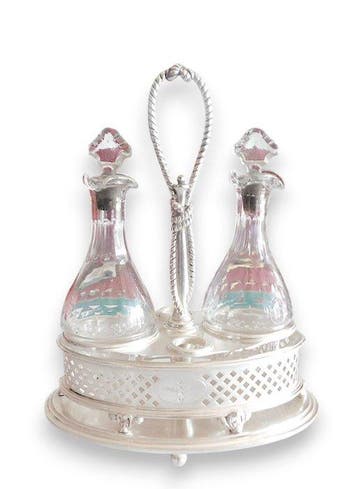 Broggi Milano - Eetservies (3) - Verzilverd, Glas -