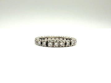 Zonder minimumprijs - Ring - 18 karaat Witgoud - 1.54ct. tw.