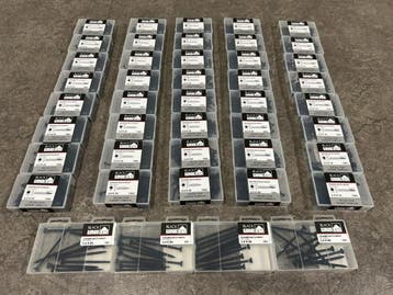 Veiling - Blackline spaanplaatschroef zwart met snijpunt set, Bricolage & Construction