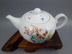 Theepot - Porselein - Theepot met bloemen en vogels