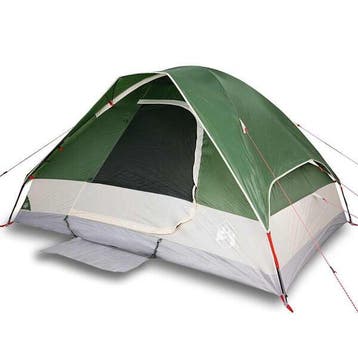 Koepeltent 6-persoons - Groen - Goedkope gezinstent voor..., Caravanes & Camping, Verzenden
