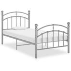 vidaXL Bedframe metaal grijs 90x200 cm, Verzenden, Nieuw