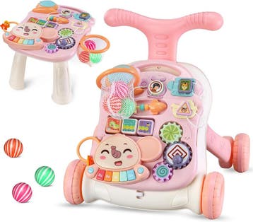 Itslife 2-in-1 Loopwagen Roze | Tweede kansje | OP = OP, Kinderen en Baby's, Verzenden, Zo goed als nieuw, Duw- of Trekspeelgoed