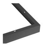 Opbouwframe 120X30X5cm voor LED Paneel Zwart, Verzenden