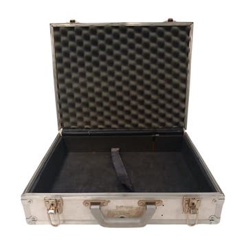 Aluminium transportkoffer 48x37x14 cm wit grijs met, Ophalen of Verzenden, Nieuw