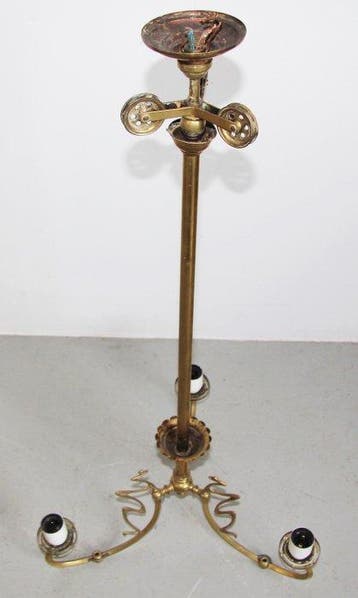 Lustre - Cuivre - Avec ligne de fouet