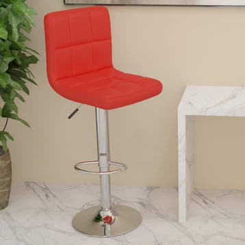 vidaXL Barkruk kunstleer rood, Huis en Inrichting, Barkrukken, Verzenden, Nieuw