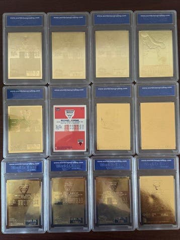 1996 Fleer 23KT Gold Michael Jordan - WCG 10 - 12 Graded