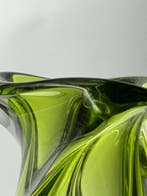 Val Saint Lambert - Vaas - Kristal - Vaas groen VSL XL