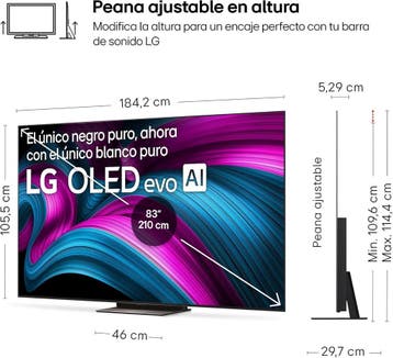 LG OLED48C5ELB - 48 121cm, 4K OLED SMART TV evo AI TV, .., Ophalen of Verzenden, Nieuw
