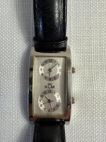 KLM watch with two timezones - Unisexe - 1980-1989