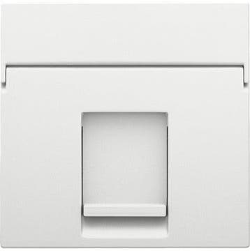 Niko RJ45 Enkele Poort Witte Centrale Plaat - 154-65100, Verzenden, Nieuw