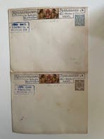 Württemberg 1897 - Partij volledig voorgedrukte enveloppen —, Gestempeld