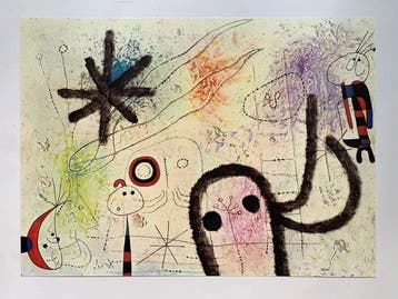 Joan Miro (1893-1983), after - The Rays of the Sun - Vintage