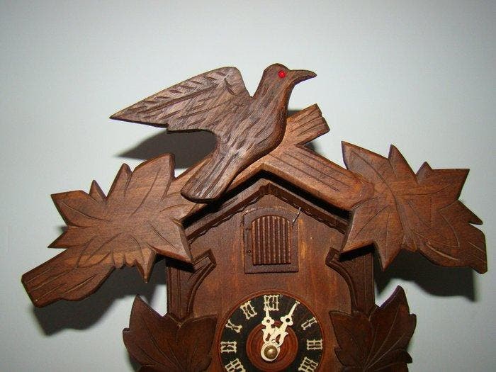 Pendule à coucou - Bois - 1970-1980, Antiquités & Art, Antiquités | Horloges