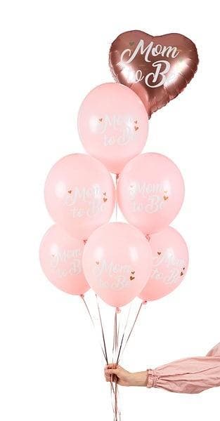 Ballonnen Mom To Be Roze 30cm 6st, Verzenden, Nieuw