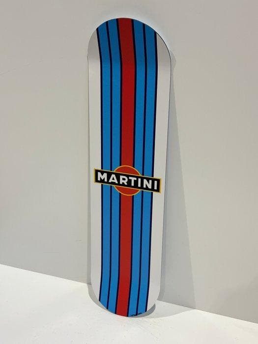 Rob VanMore - Skating by Martini Racing, Antiquités & Art, Art | Peinture | Moderne