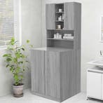 vidaXL Wasmachinekast 70,5x25,5x90 cm grijs sonoma, Verzenden, Nieuw