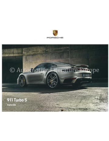2020 PORSCHE 911 TURBO S HARDCOVER BROCHURE FRANS, Ophalen of Verzenden