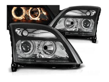 Angel Eyes koplampen Black geschikt voor Opel Vectra C, Verzenden