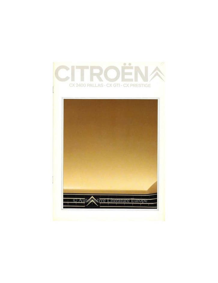1981 CITROËN CX BROCHURE NEDERLANDS, Boeken, Auto's | Folders en Tijdschriften