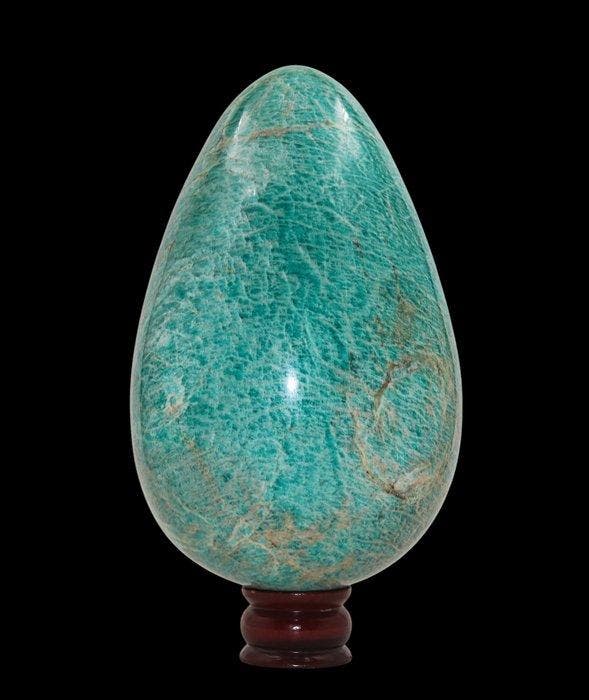 8,18 kg Groot Aqua Amazoniet Kristal Ei - 26,5 cm - India Ei, Collections, Minéraux & Fossiles