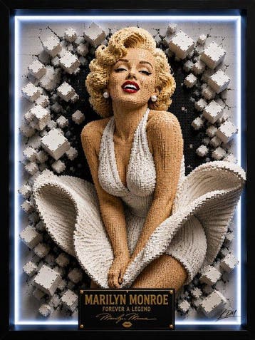 Lego Merchandise - Art - “Marilyn – Forever a Legend” by Ldm