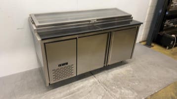 Table de travail réfrigérée en inox « Saladette », 2 portes,, Verzenden, Nieuw in verpakking