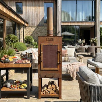 ASH Flare - 3 in 1 Tuinhaard - Barbeque - Cortenstaal, Huis en Inrichting, Verzenden, Nieuw